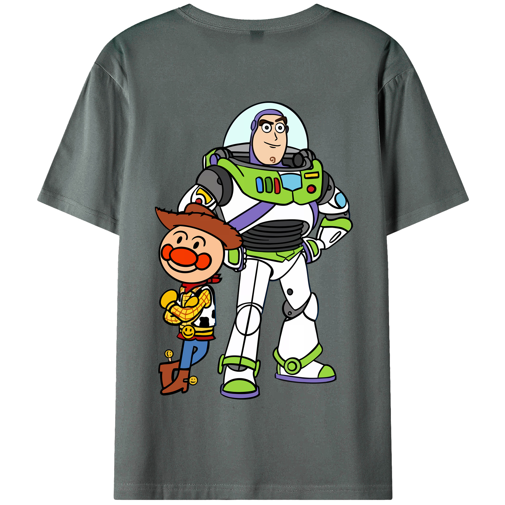 （画像用） アンパンマン Anpanman 綿100％半袖Tシャツ（背面プリント）